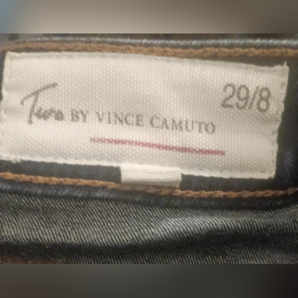 Women's Two by Vince Camuto Dark Wash Denim Skinny Jeans, Size 29 (8) - Picture 5 of 5